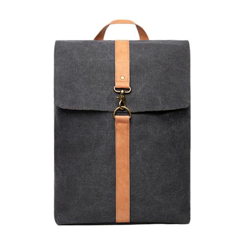 VINGA Bosler GRS recycled canvas backpack black