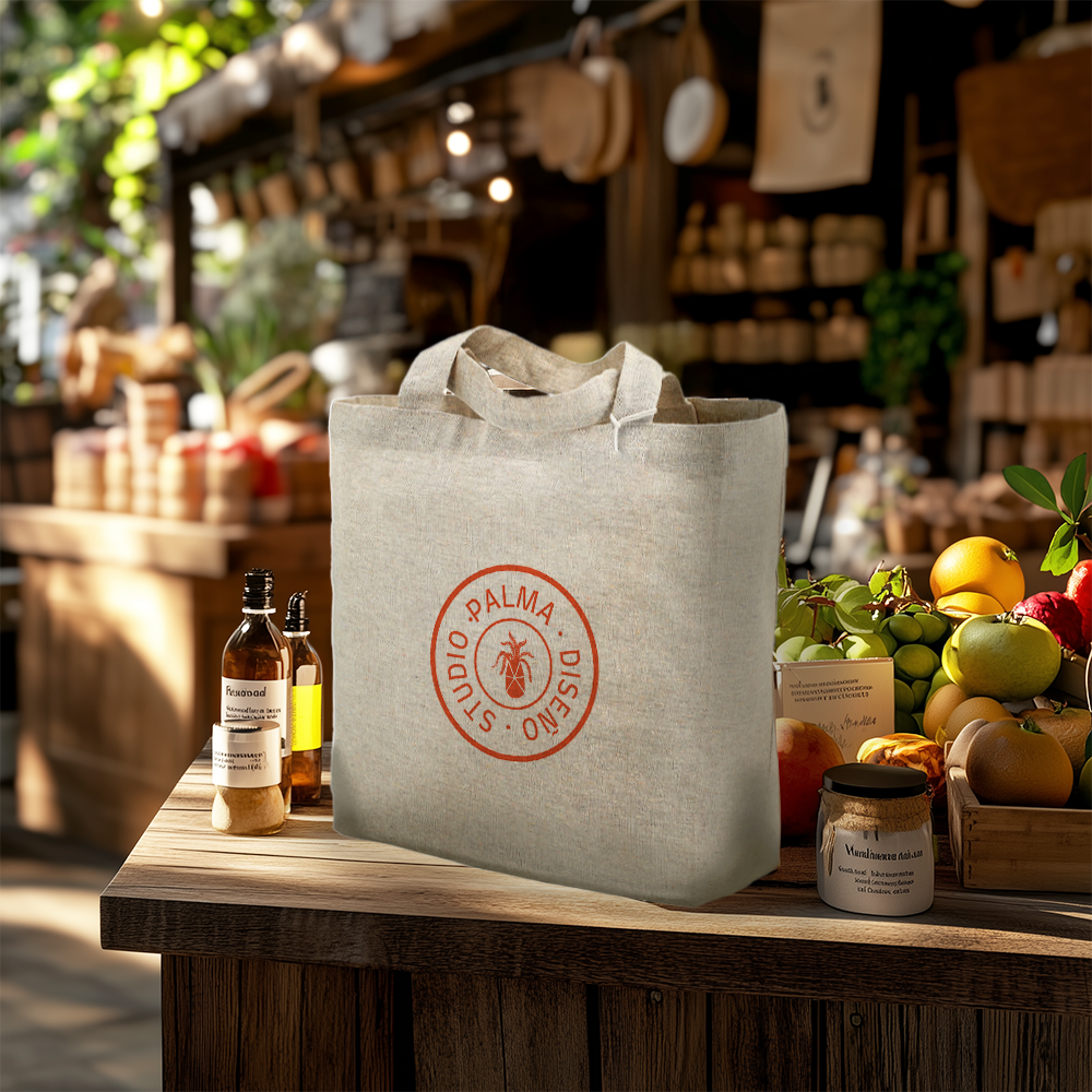 recycled5ozcottontwillgrocerytote setting2