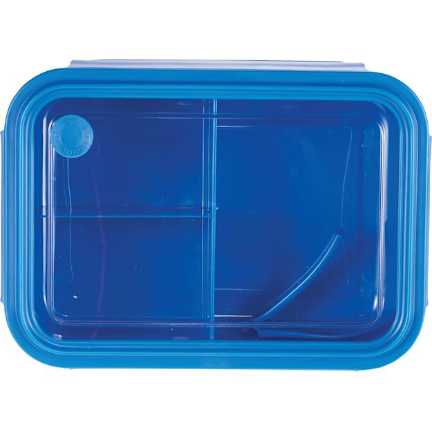 Three Compartment Bamboo Bento Box
