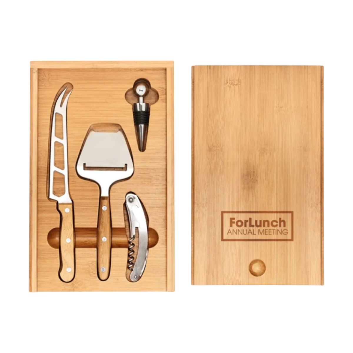 Bamboo Cheese and Wine Set main image