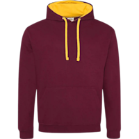 ICON - varsityhoodiejusthoods burgundy_gold