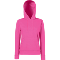 ICON - fruitoftheloomladyfitclassichoodedsweat fuchsia