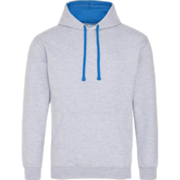 ICON - varsityhoodiejusthoods heather_grey_sapphire_blue