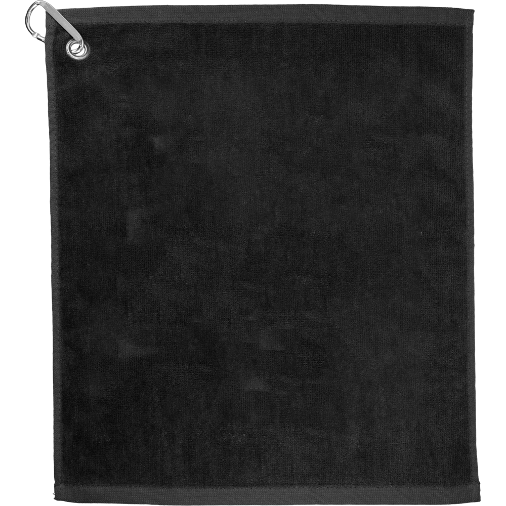 ICON - 13lbdoz18x15interrygolftowel black