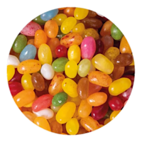 bigglassjar15literfilledwithcandy jelly beans