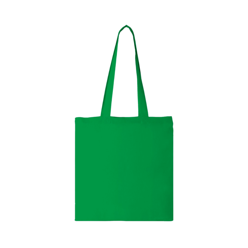 Carolina 100 gsm cotton tote bag 7L bright green