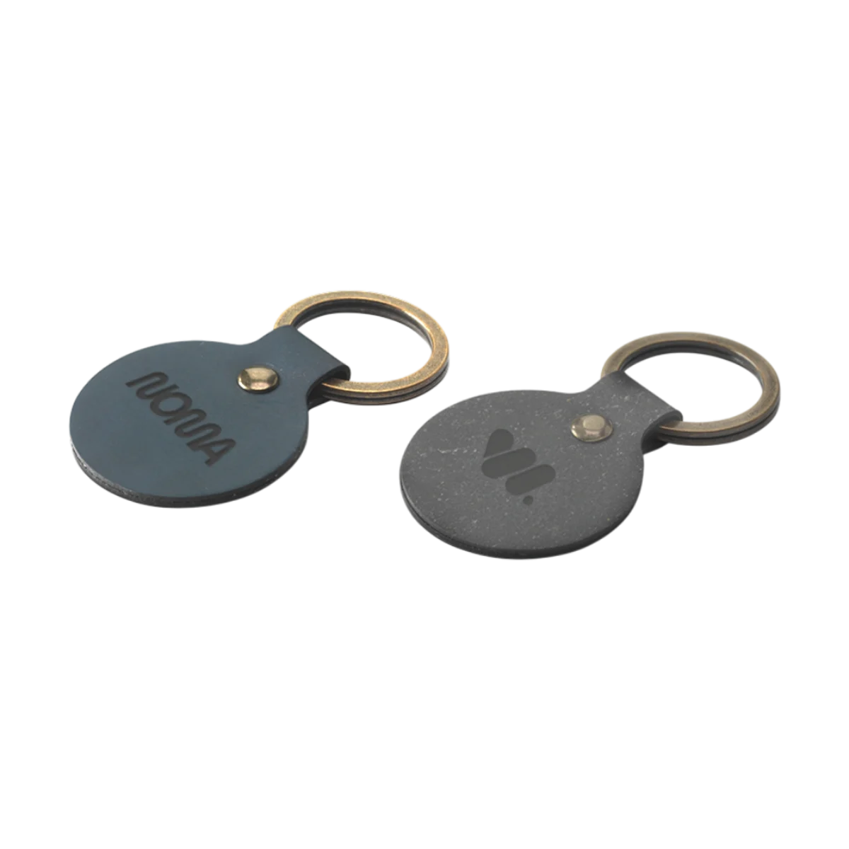 Recycled Leather Keyring Round main image