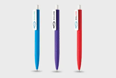 Diamond Pattern Pen with White Clip