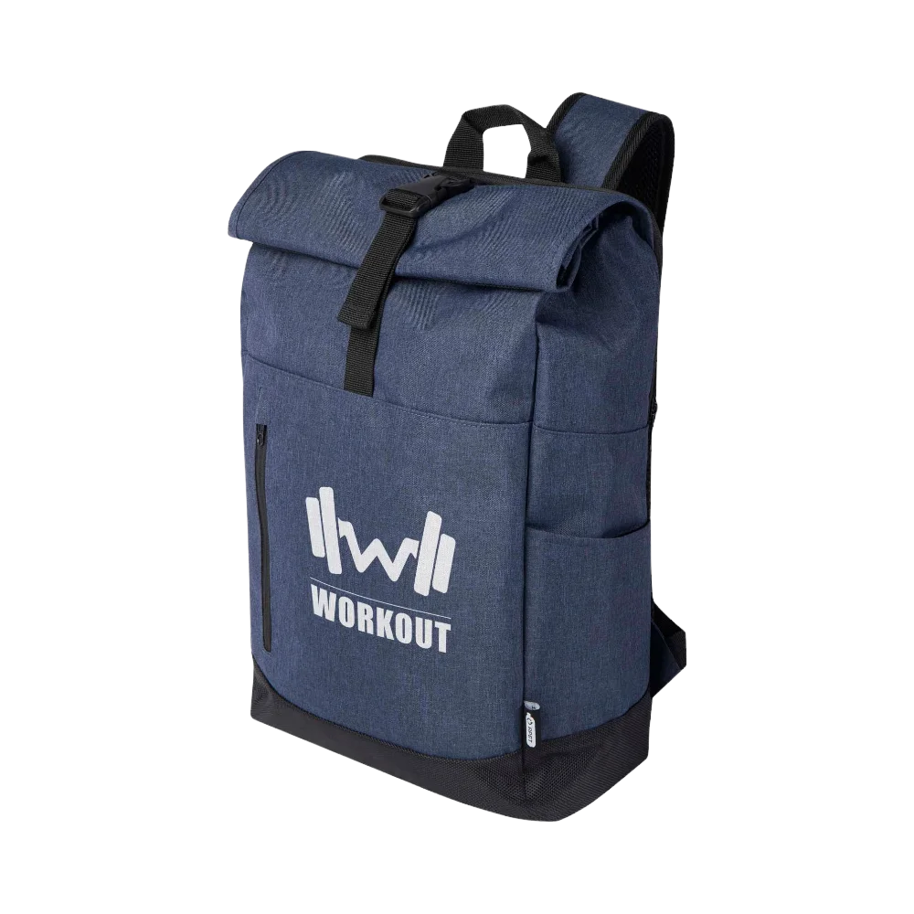 PDP - hoss156grsrecycledrolluplaptopbackpack12l square #F8F8F8 background