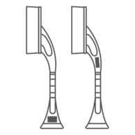 45 x 30 mm & 15 x 50 mm | Front & Handle Right Handed