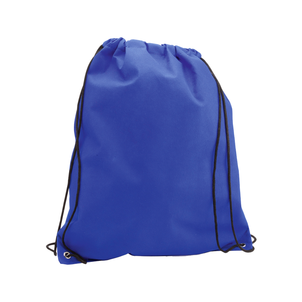 drawstring bag nonwoven color blue