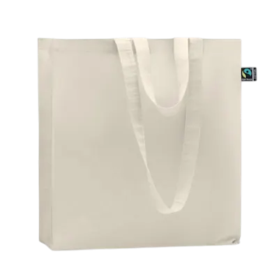 Borsa in cotone Fairtrade con soffietto