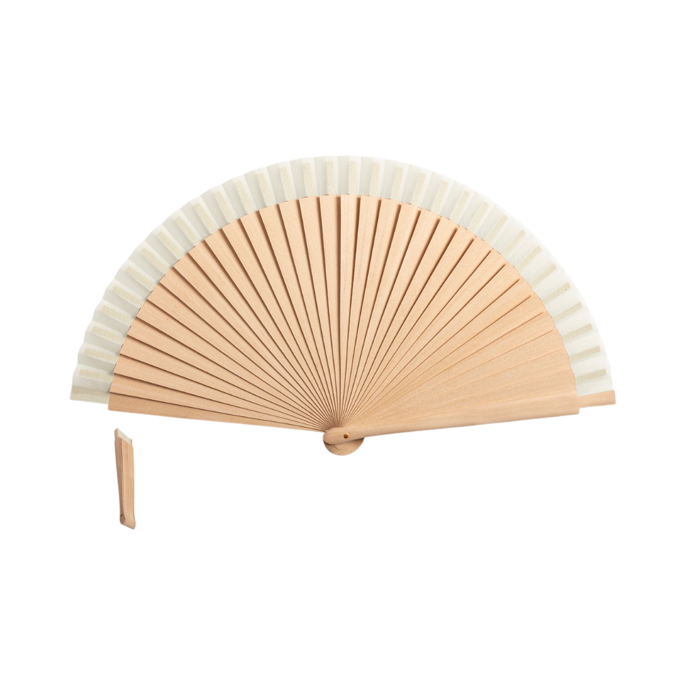 Ventaglio in Legno e Cotone Dubert