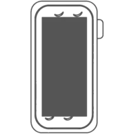 50 x 110 & 50 x 75 mm - Back and Front