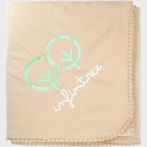 PDP - 100recycledpetfleeceblanketwithrpetpouch square grey background