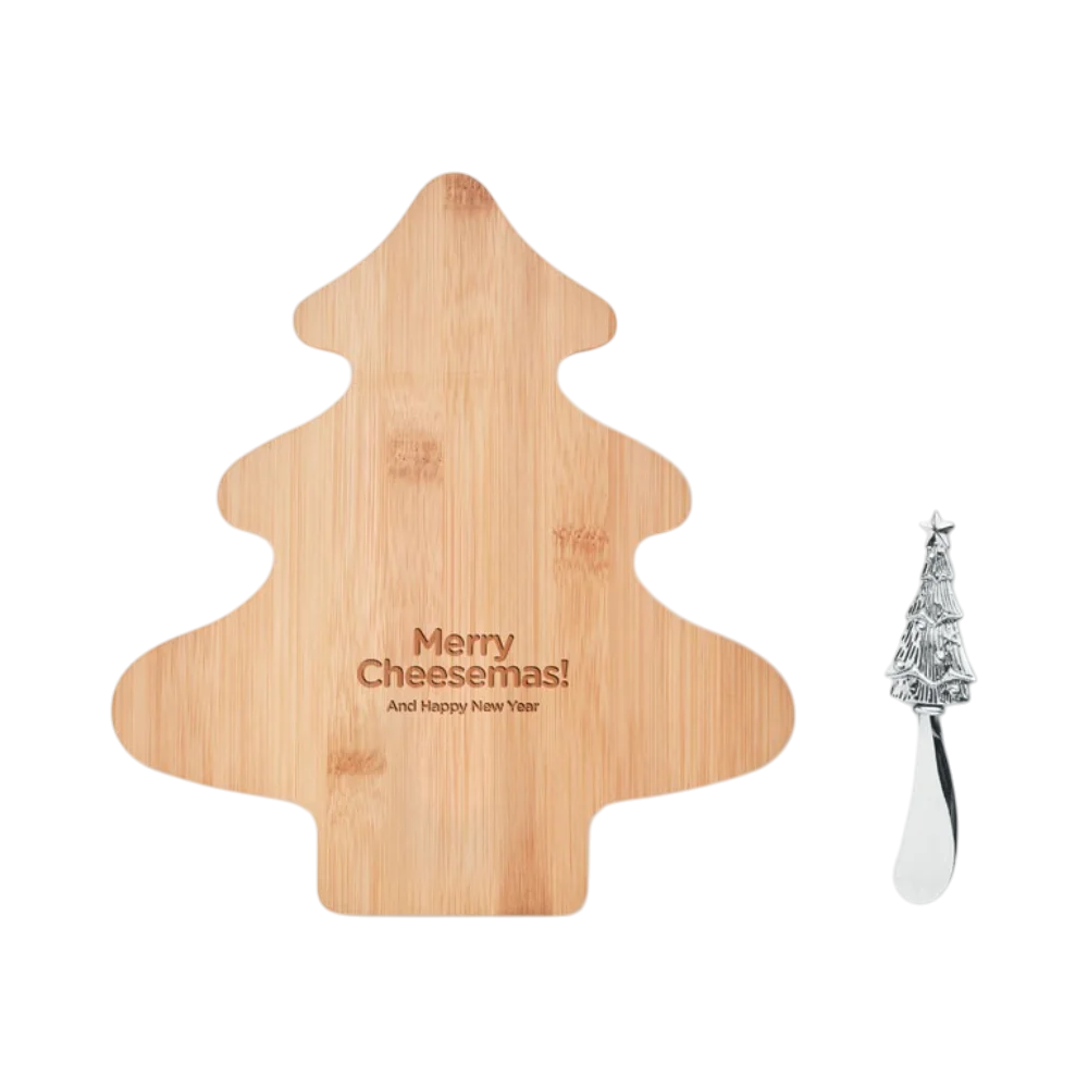 PDP - treechessetreeshapedbamboocheeseboardset square #00000000 background