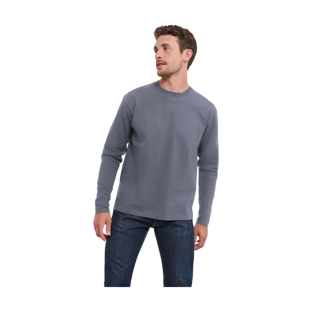PDP - russellclassiclongsleevet square grey background