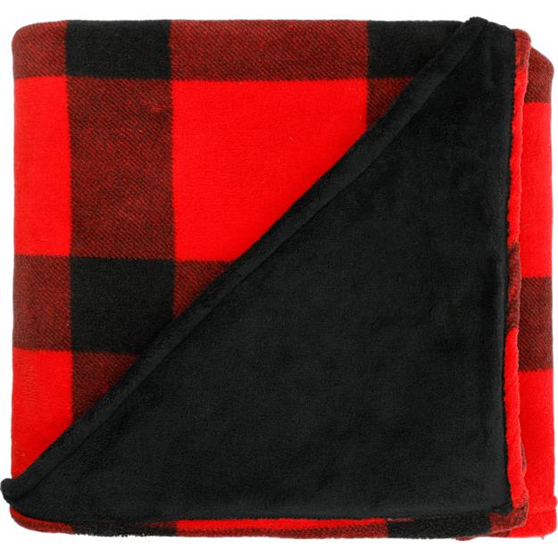 ICON - buffaloplaidultraplushthrowblanket red
