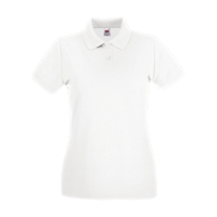ICON - fruitoftheloomladyfitpremiumpolo white