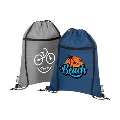 RPET Drawstring Bag with Zip