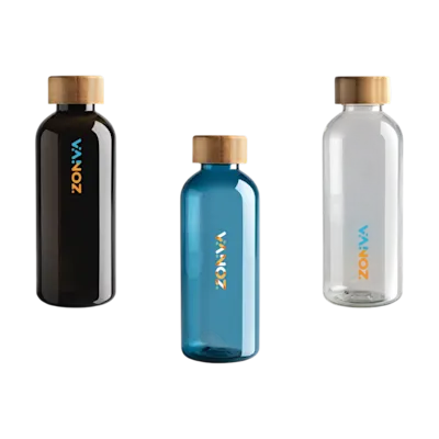 RCS RPET Bottle with Bamboo Lid