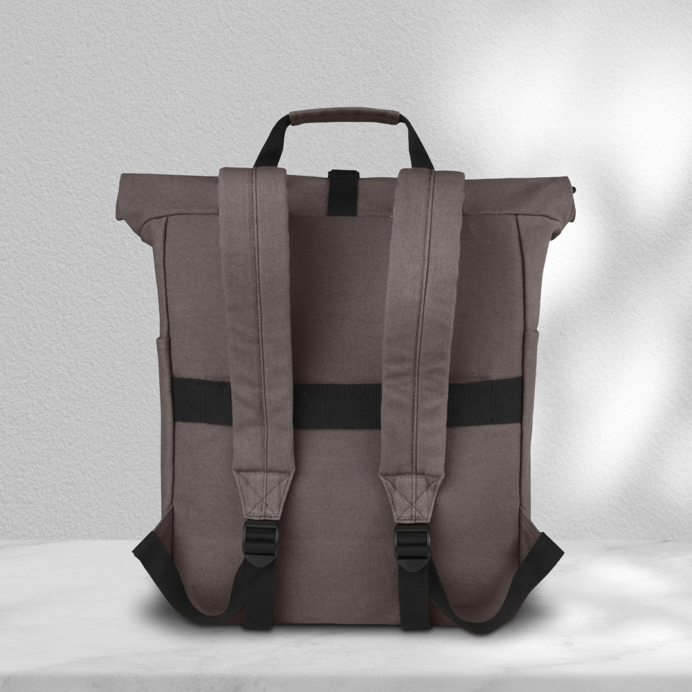 Joey 15 inch GRS recycled canvas rolltop laptop backpack 15 l PDP Copy 3