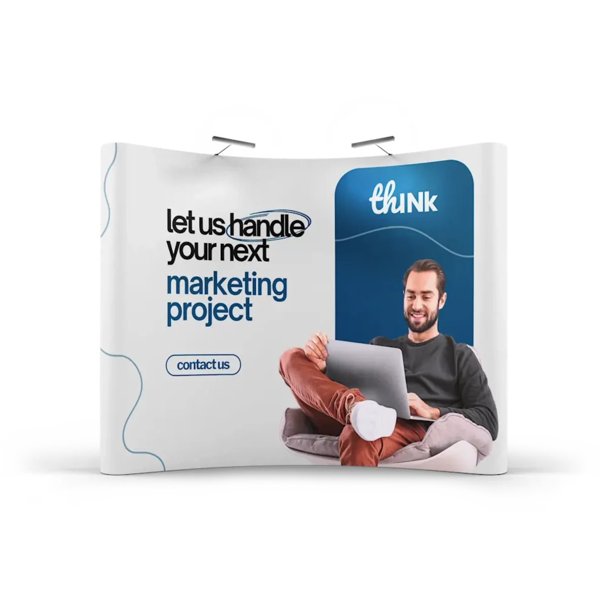 Curved Popup wall main image