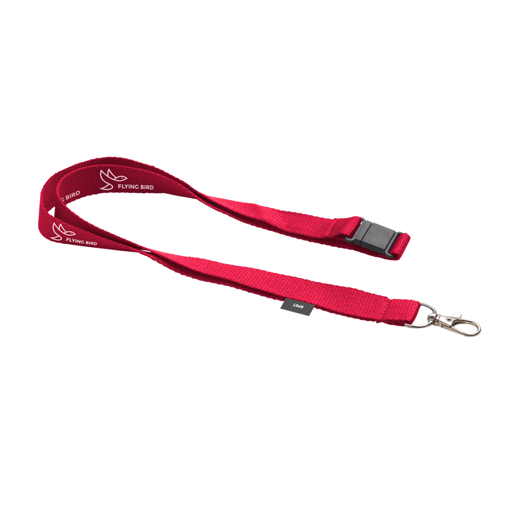 25. Clipper - Lanyard Safety RPET 2 cm keycord Red 2