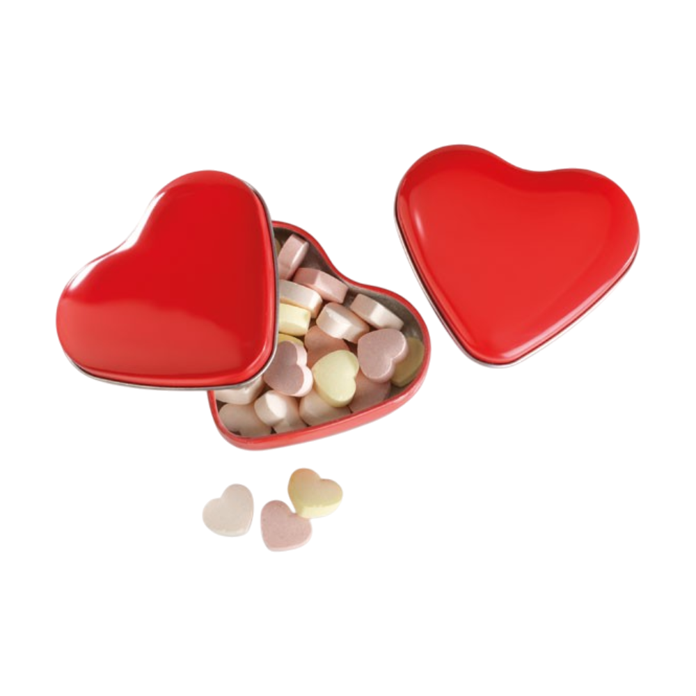 hearttinboxwithcandies red