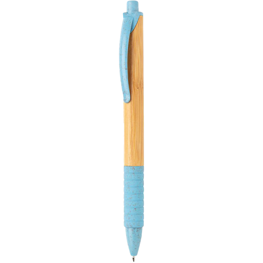 Bamboo & wheat straw pen icon blue