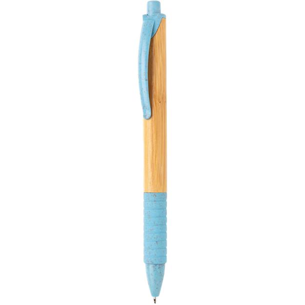 Bamboo & wheat straw pen icon blue