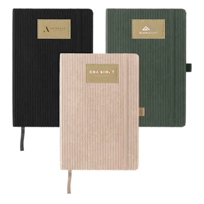 Velour Hardcover A5 Notebook with Pen Loop