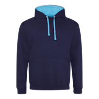 varsityhoodiejusthoods oxfordnavy:hawaiianblue