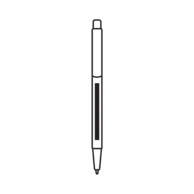 55 x 5 mm - In front of the clip