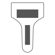 15 x 60 mm (Handle) | 65 x 25 mm