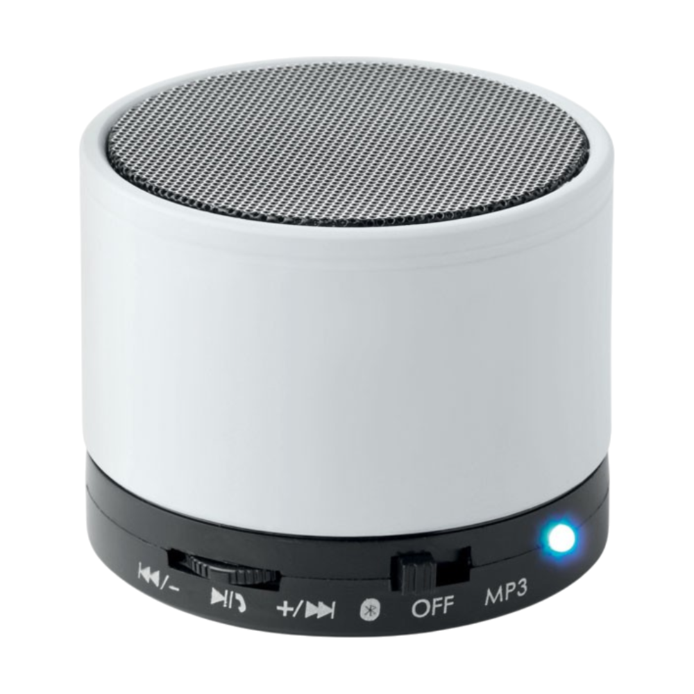 ICON - roundbassroundwirelessspeaker white