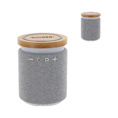 Speaker 3W e Caricatore Wireless 5W in Bambù