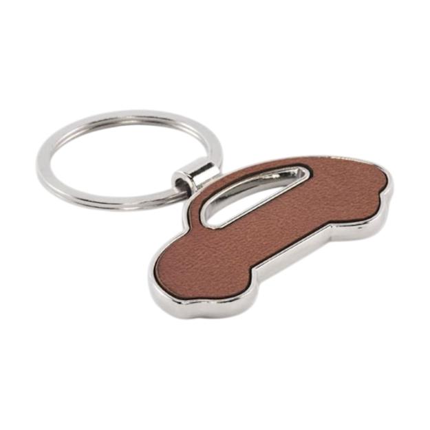 ICON - larcarshapedkeyring brown