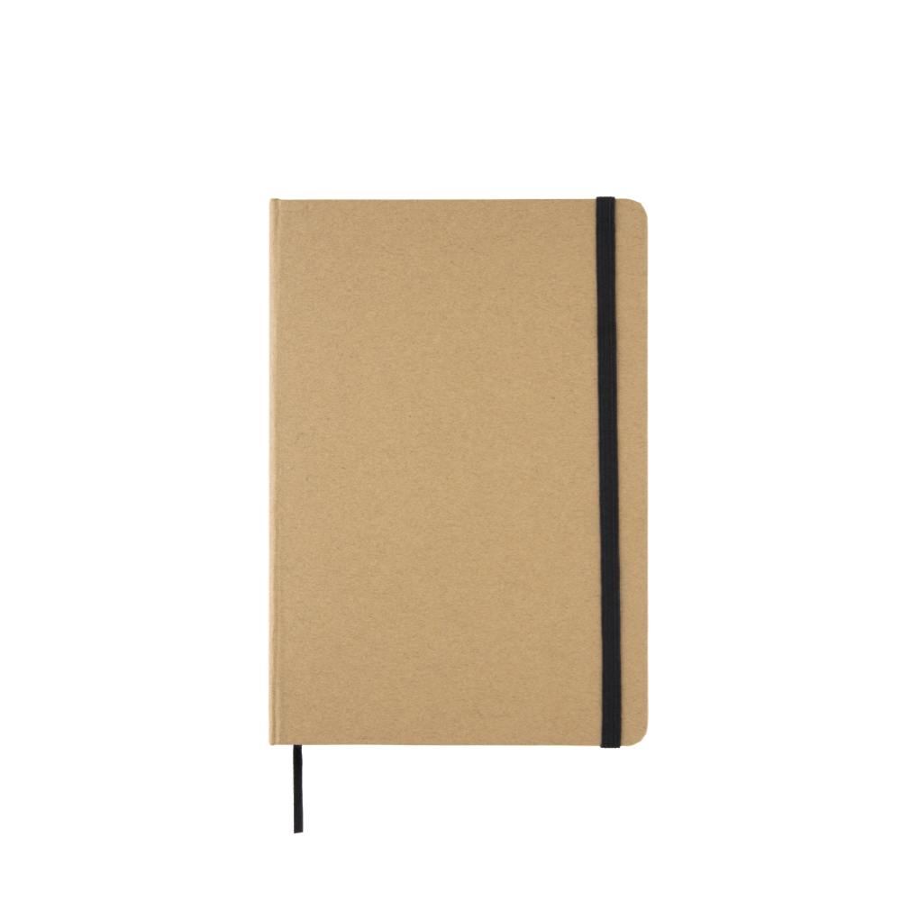 A5 recycled kraft notebook black