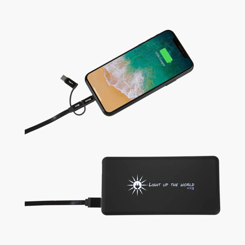 PDP - scxdesignp308000mahlightupsolarpowerbank square #F8F8F8 background