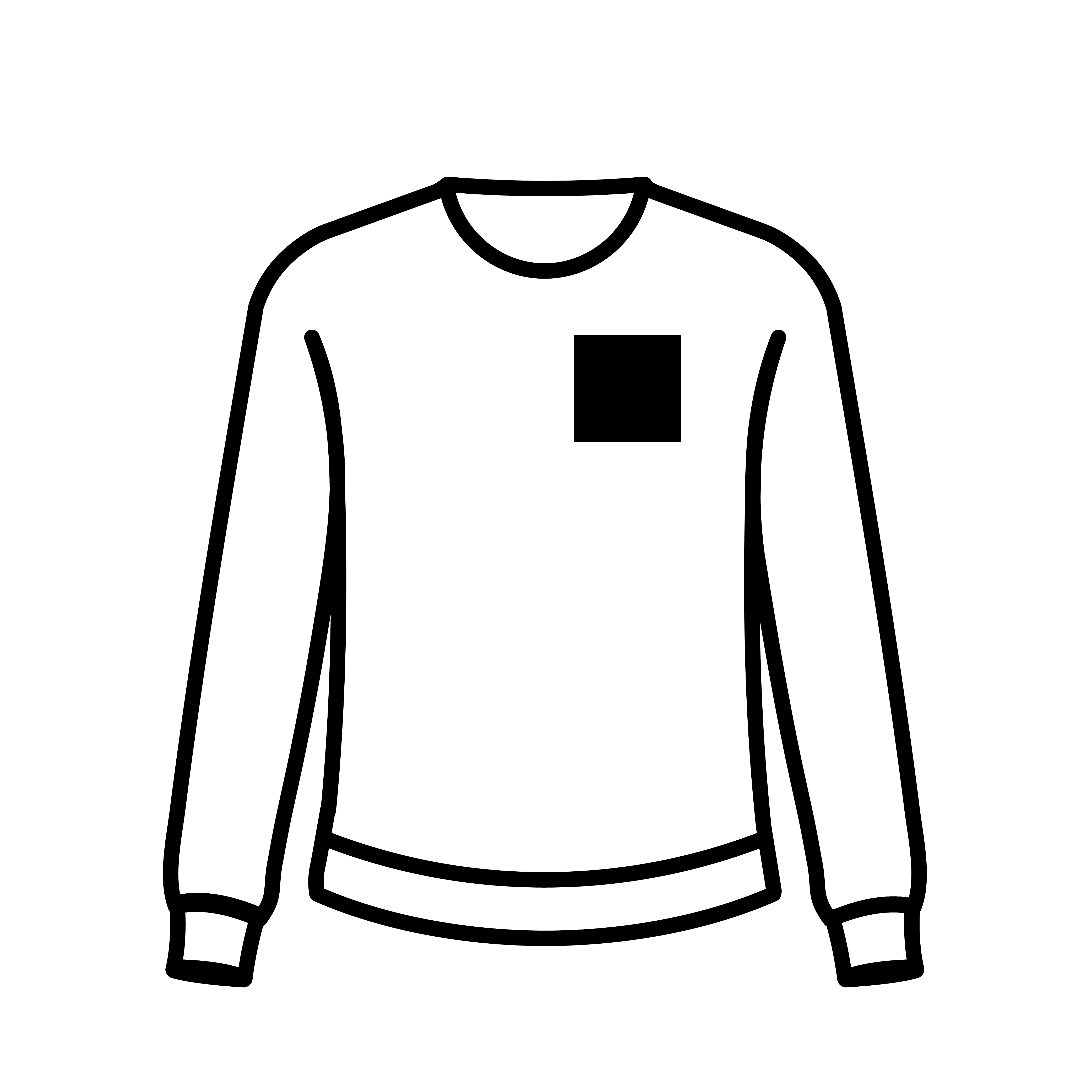 Pecho izquierdo 10x10cm