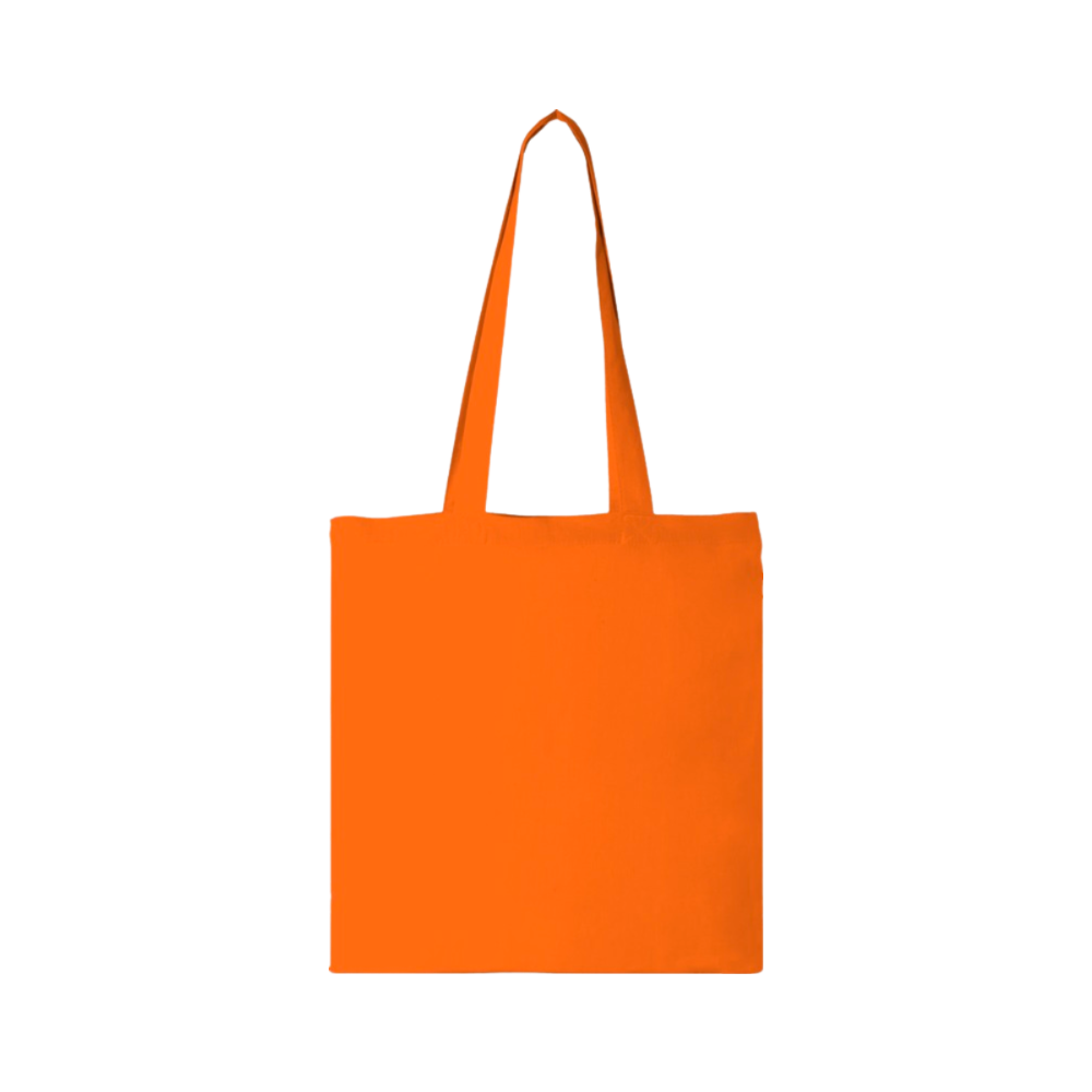 Carolina 100 gsm cotton tote bag 7L orange
