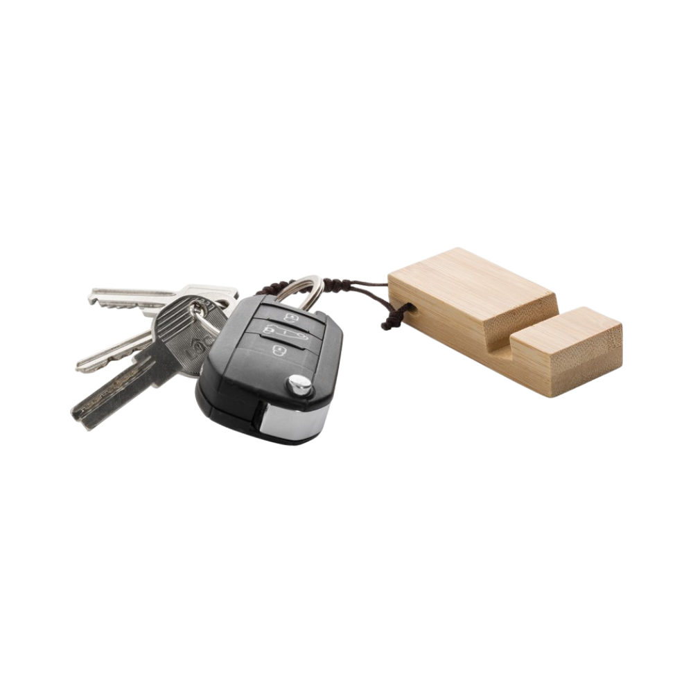 PDP - standkeybambookeychainphonestand square #00000000 background