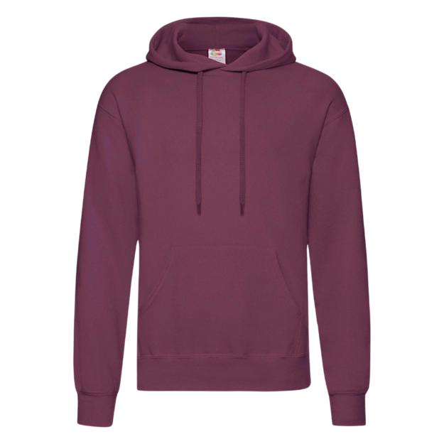 Fruit of the Loom Classic Hoodie ICON Burgundy