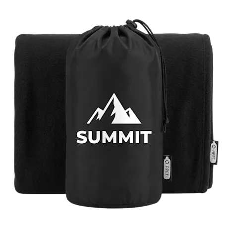 RPET Polar Fleece Blanket With Pouch