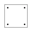 4 holes in the corners