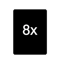 Only the set of 8 printed PVC-free board graphics