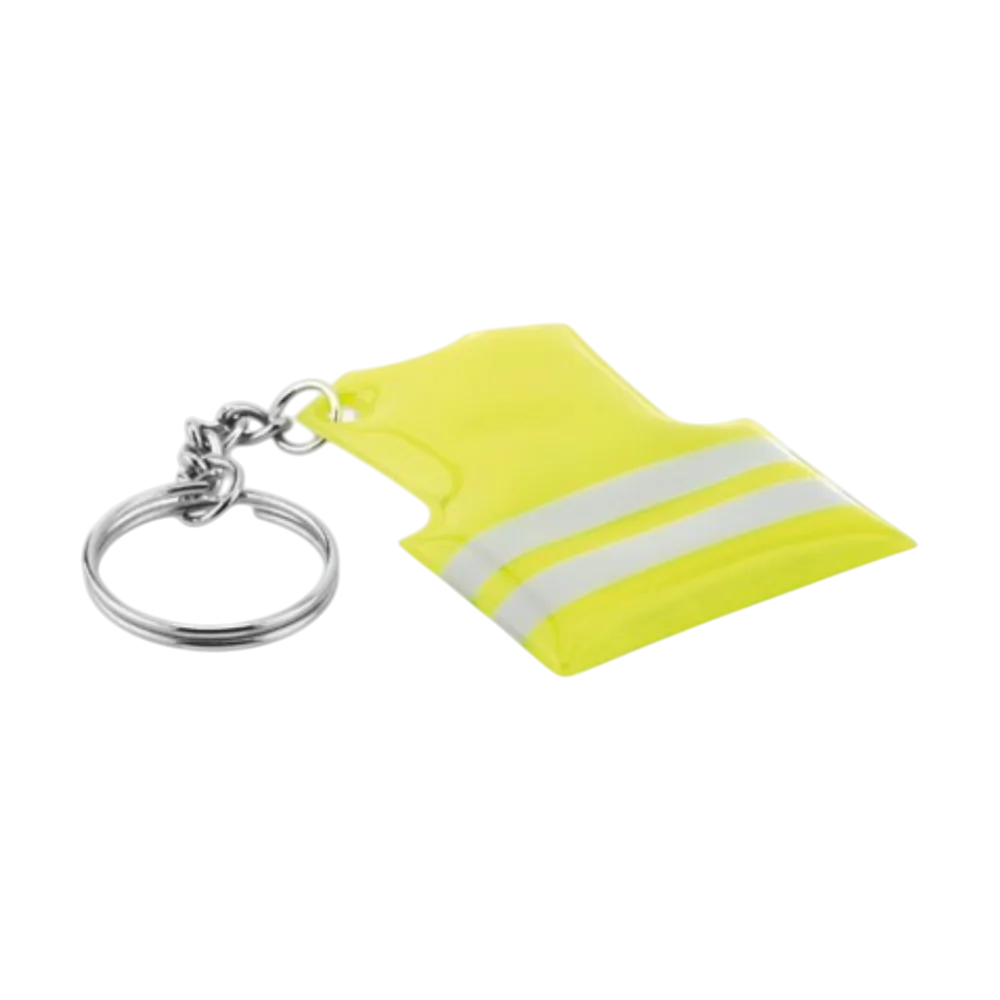 PDP - visibleringkeyringwithreflectingvest square #F8F8F8 background