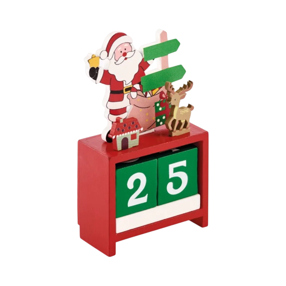 PDP - woodenchristmascountdowndeskcalendar square #00000000 background
