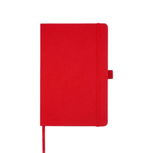 Honua A5 recycled paper notebook with recycled PET cover red